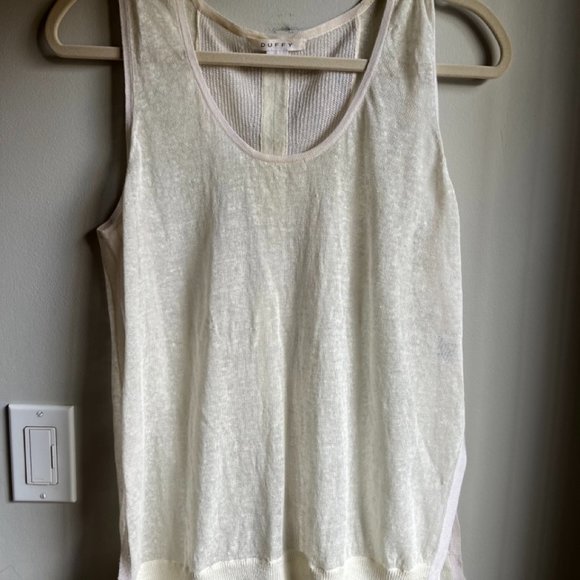 LINEN SLEEVELESS BLOUSE - Picture 1 of 4